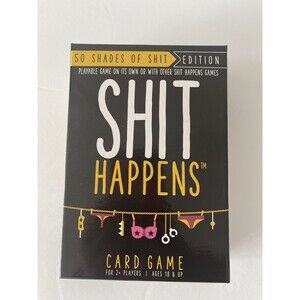 Sh!t Happens Card Game, 50 Shades of Sh!t Edition, 2+ Players, Ages 18+